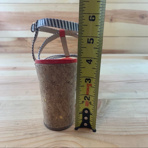 Kate spade stripped cork platform sandals 10.5 - Picture 8 of 16